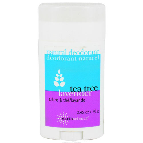 Earth Science Natural Deodorant With Tea Tree And Lavender - 2 Oz
